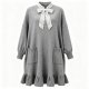 Gray Knit Sweater Dress